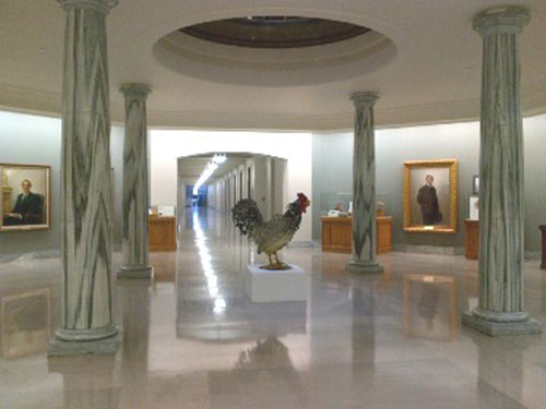Joe Fafard - Reveille (2012). Located in the Saskatchewan Gallery, Saskatchewan Legislative Building.