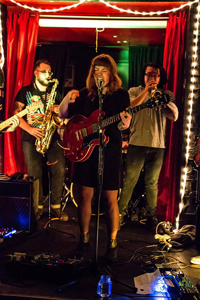 Megan Nash and Bears in Hazenmore. Photo by Cody Punter.