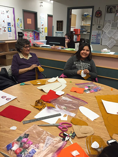 Participants in one of Eleanor Cook's classes