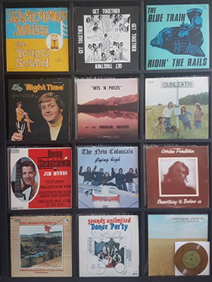 Some selections from Kaley Evans' collection of Saskatchewan music