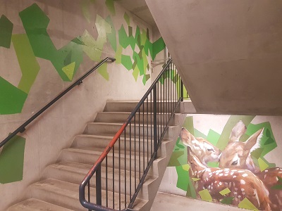 Regina General Hospital stairwell art