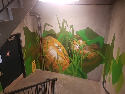 Regina General Hospital stairwell art