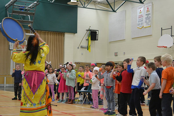 A performance at Midale Central School