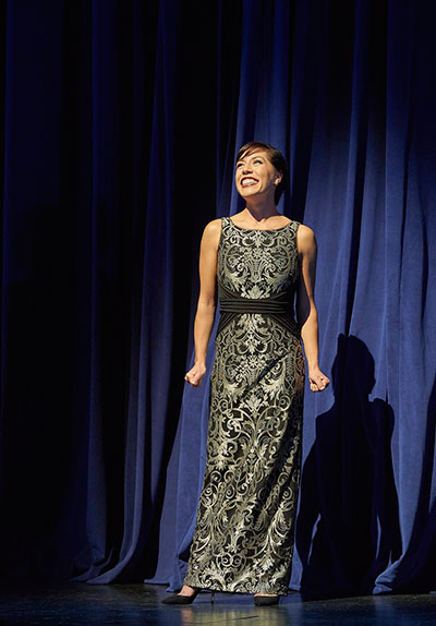 Andrea at the Canadian Opera Company's Centre Stage Gala, where she won the Audience Choice Prize and the CBC Young Artist Development Prize