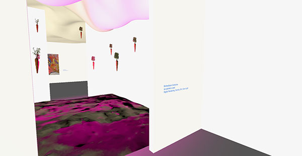 Biofeedback Art Collective, we planted a seed, 2020, Digital Rendering, Carrots, Dirt, Grow Light
