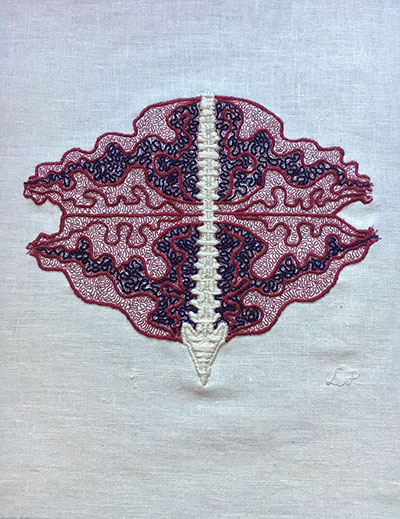 sensorium - An embroidered piece by Lia Pas