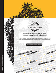 SK Arts Annual Report: 2002-03